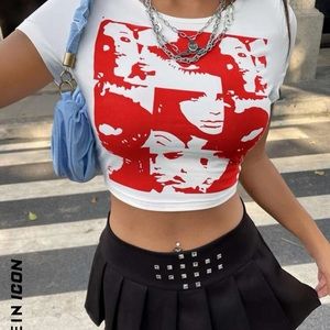 90’s Figure Graphic Crop Tee